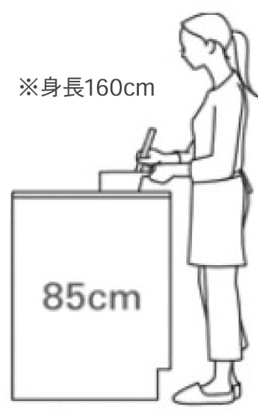 ワークトップ高さ